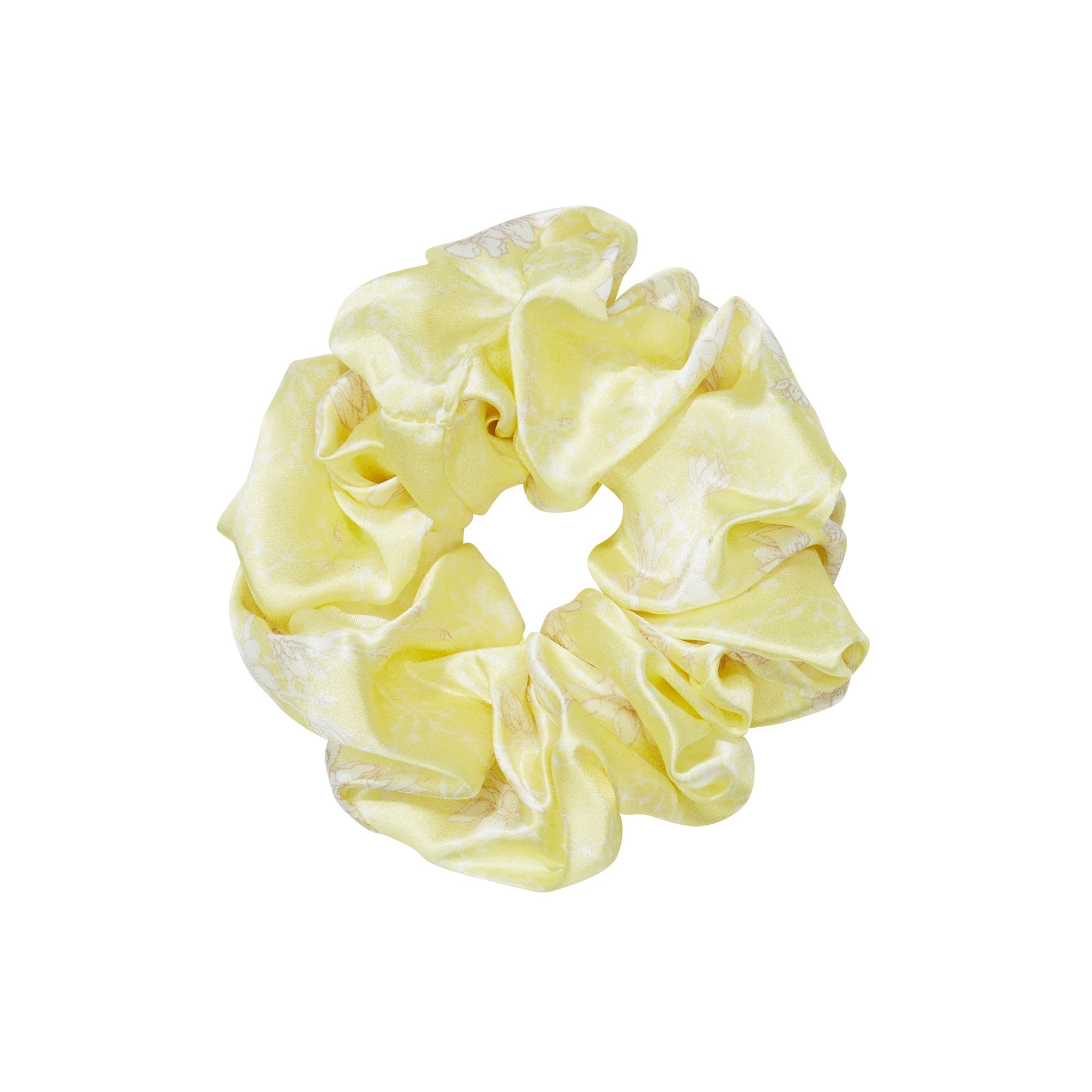 Women’s Silk Scrunchie / "Golden Blossom" Jessica Russell Flint