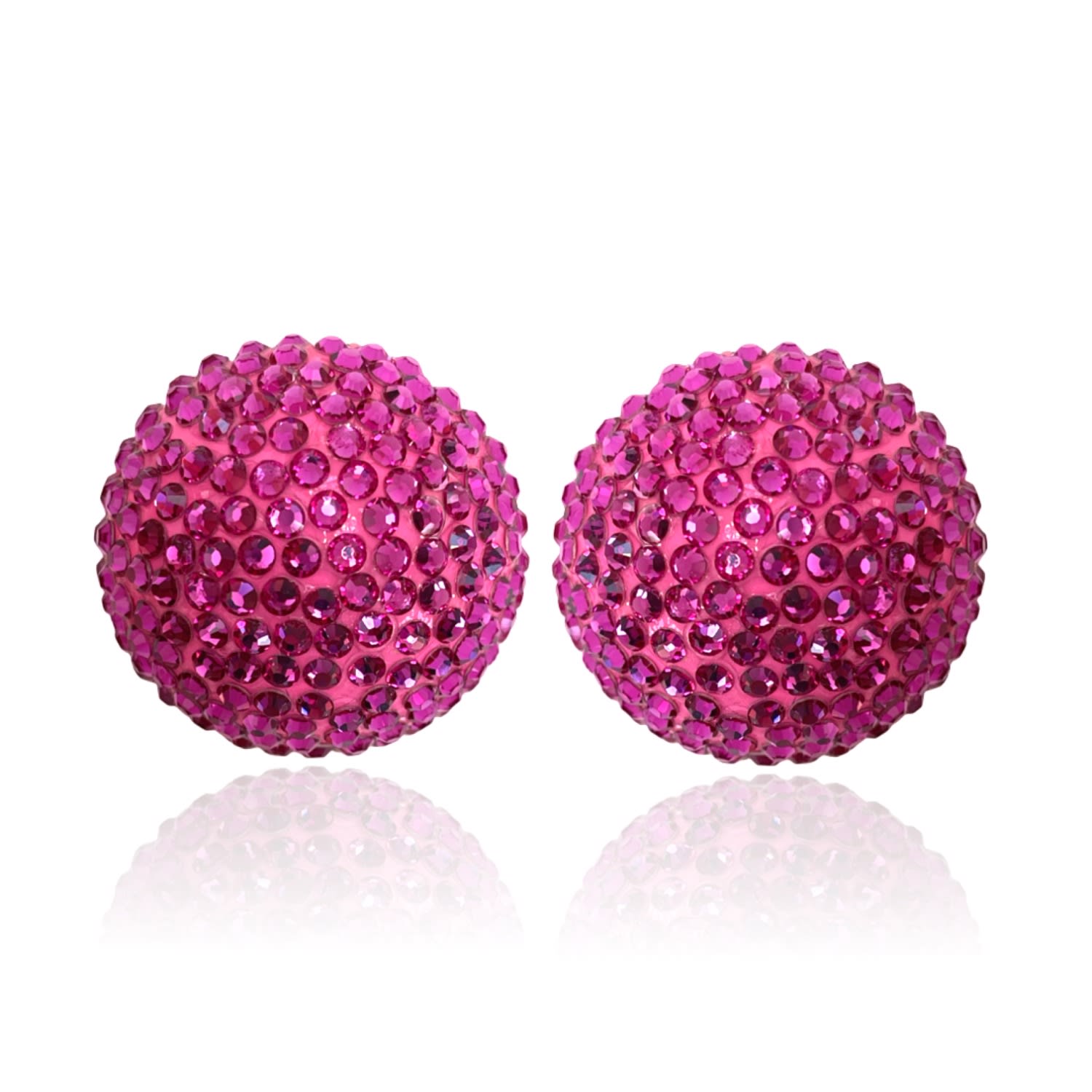 Pinar Ozevlat Women's Pink Disco Pebble Earrings Fuchsia In Pink