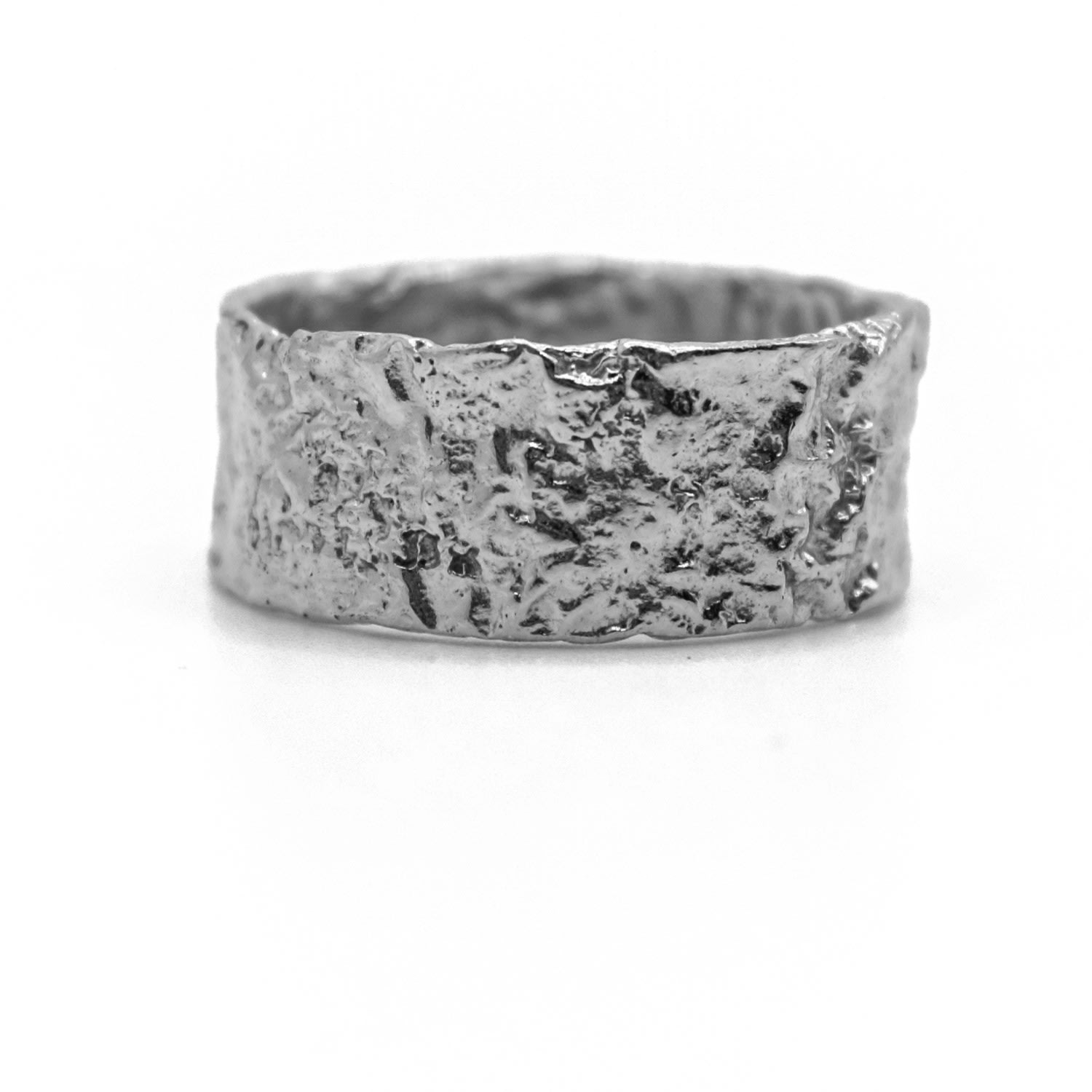 Aaria London Women's Athena Hammered B& Ring - Silver In Silver