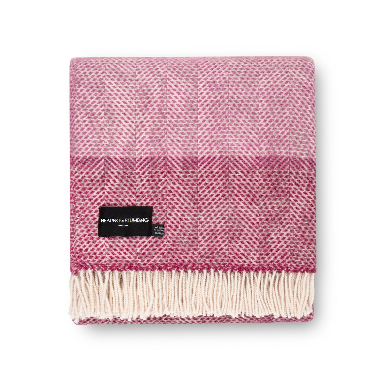Heating & Plumbing London Pink / Purple Evening Tales Pure New Wool Blanket - Down By The Vineyard