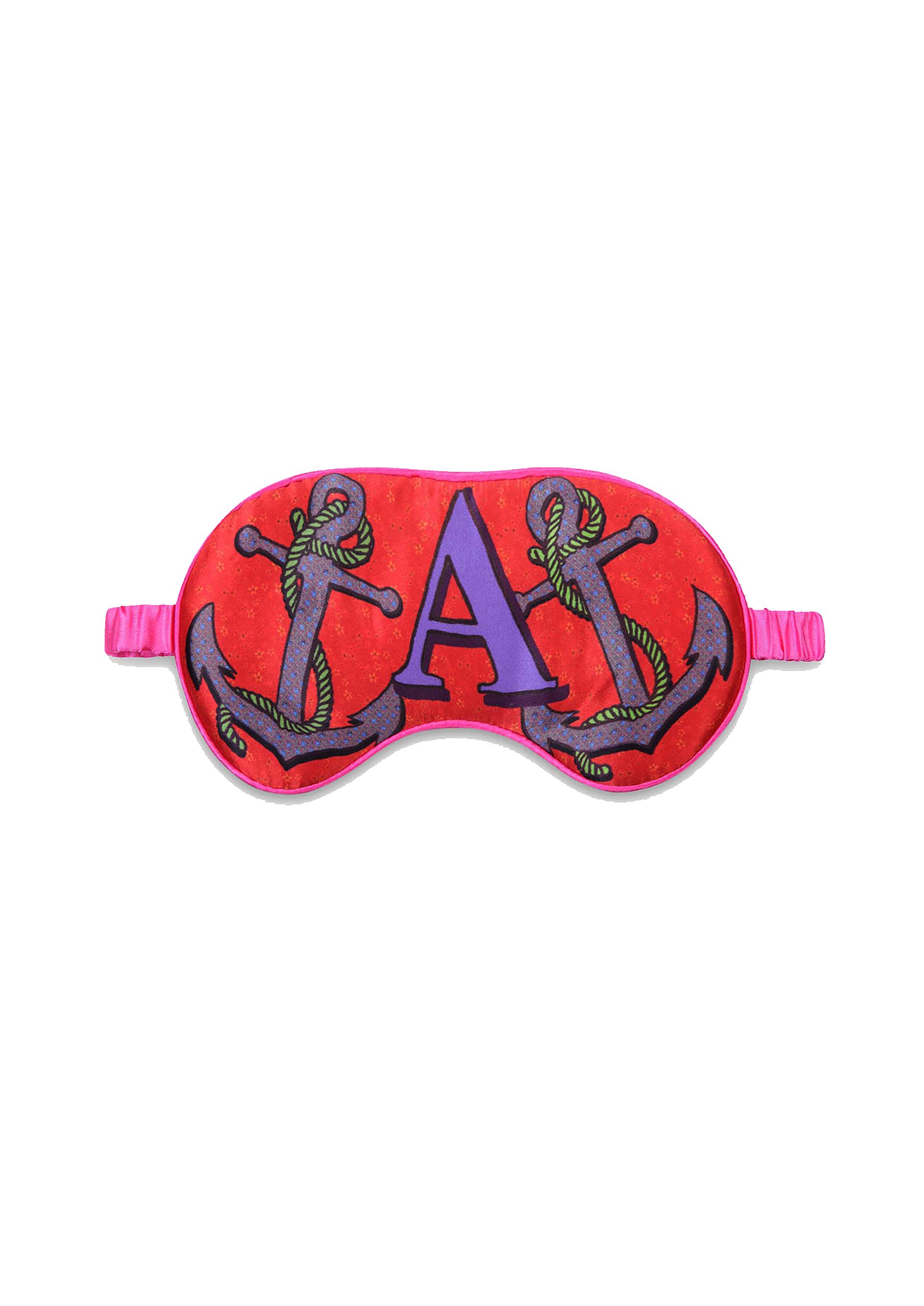 Silk Eye Mask / "A For Anchor" One Size Jessica Russell Flint