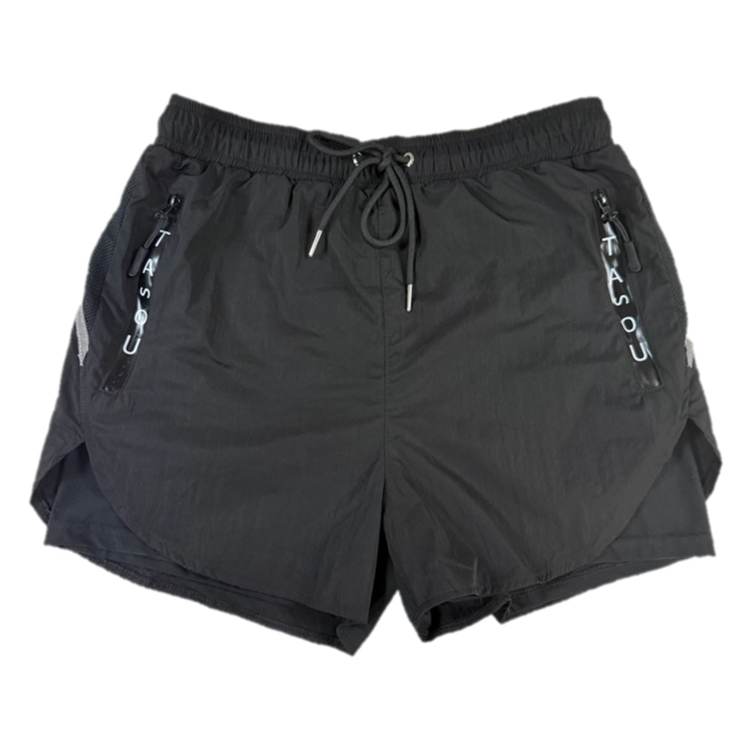 Chuks Collins Men's Black - Unisex - Active Self Shorts -  Diffusion Collection - Tasou - The Athleti In Black