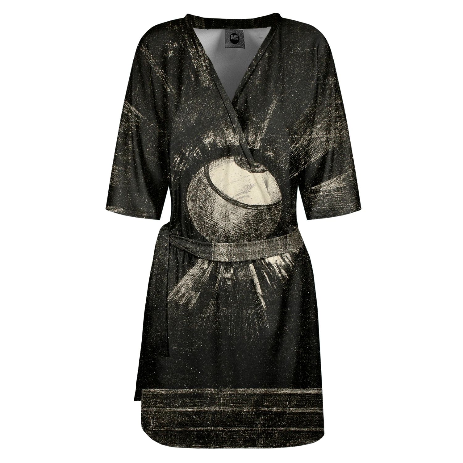 Women's Black Vision Envelope Dress | Large | Aloha from Deer
