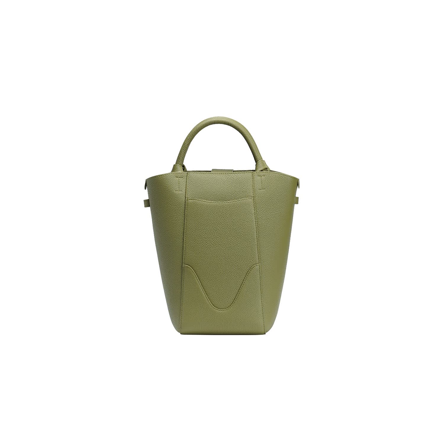 Mini Marina Bucket Olive, Designer Bucket Bag, OLEADA