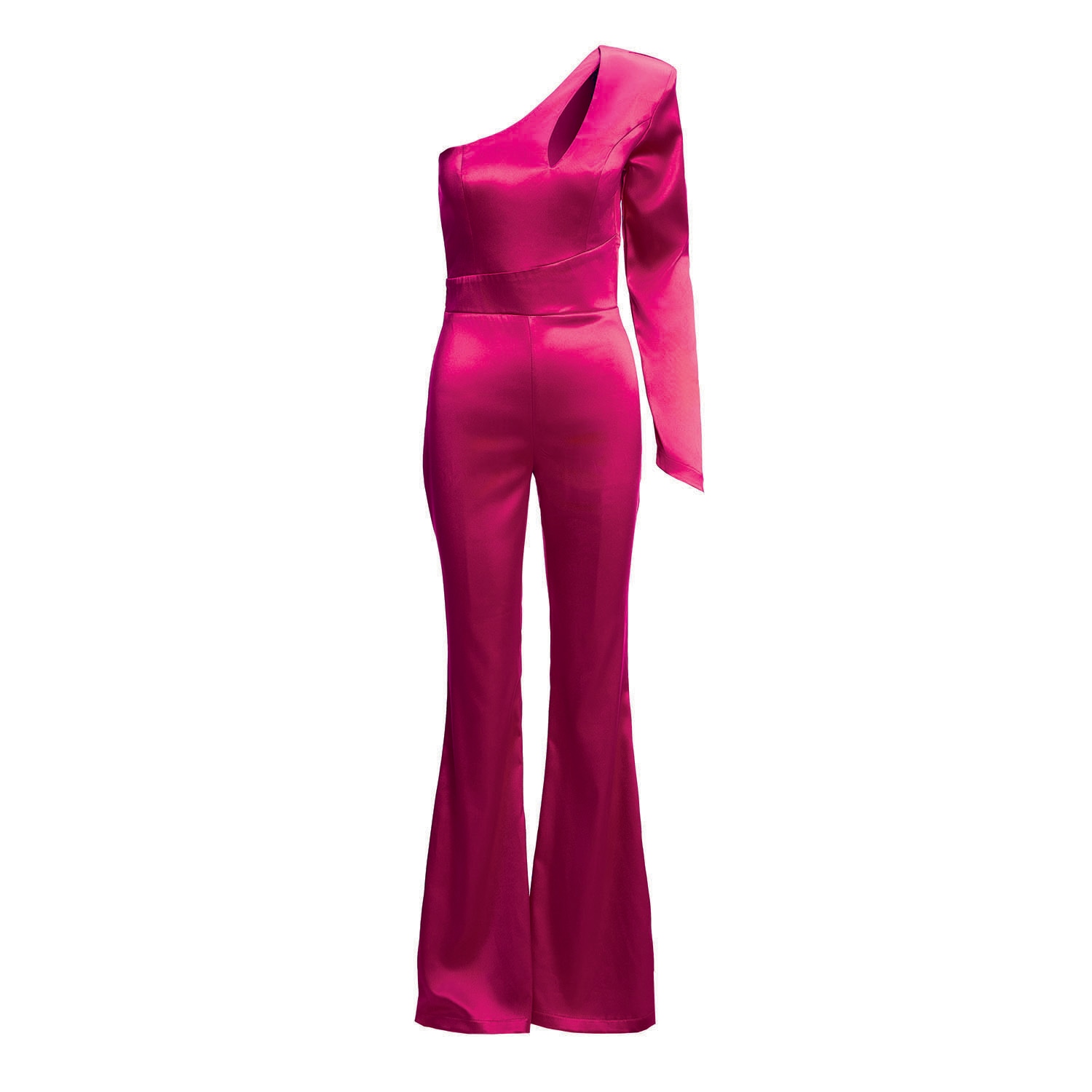 Bluzat Women's Red  Jumpsuit With Cut-out In Red