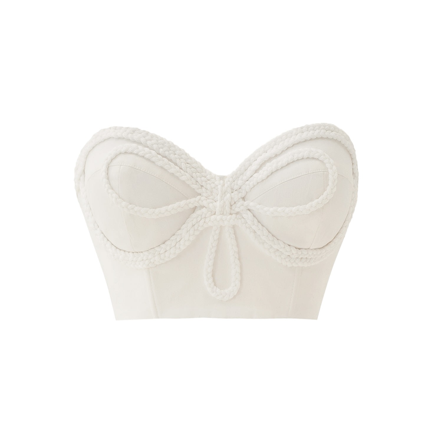 La Musa Women's White Kolos Corset In White