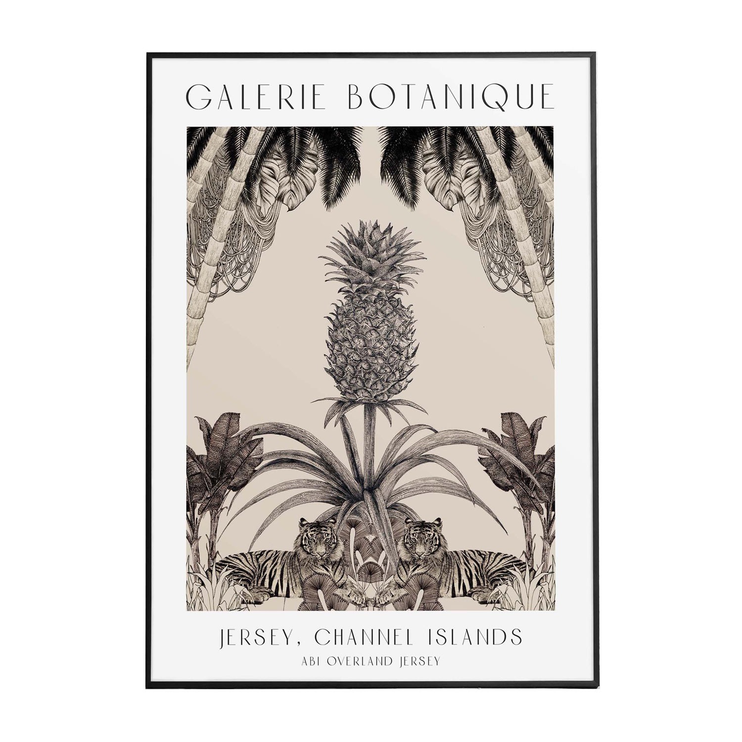Abi Overland Jersey Neutrals Galerie Botanique - Art Print S In Multi