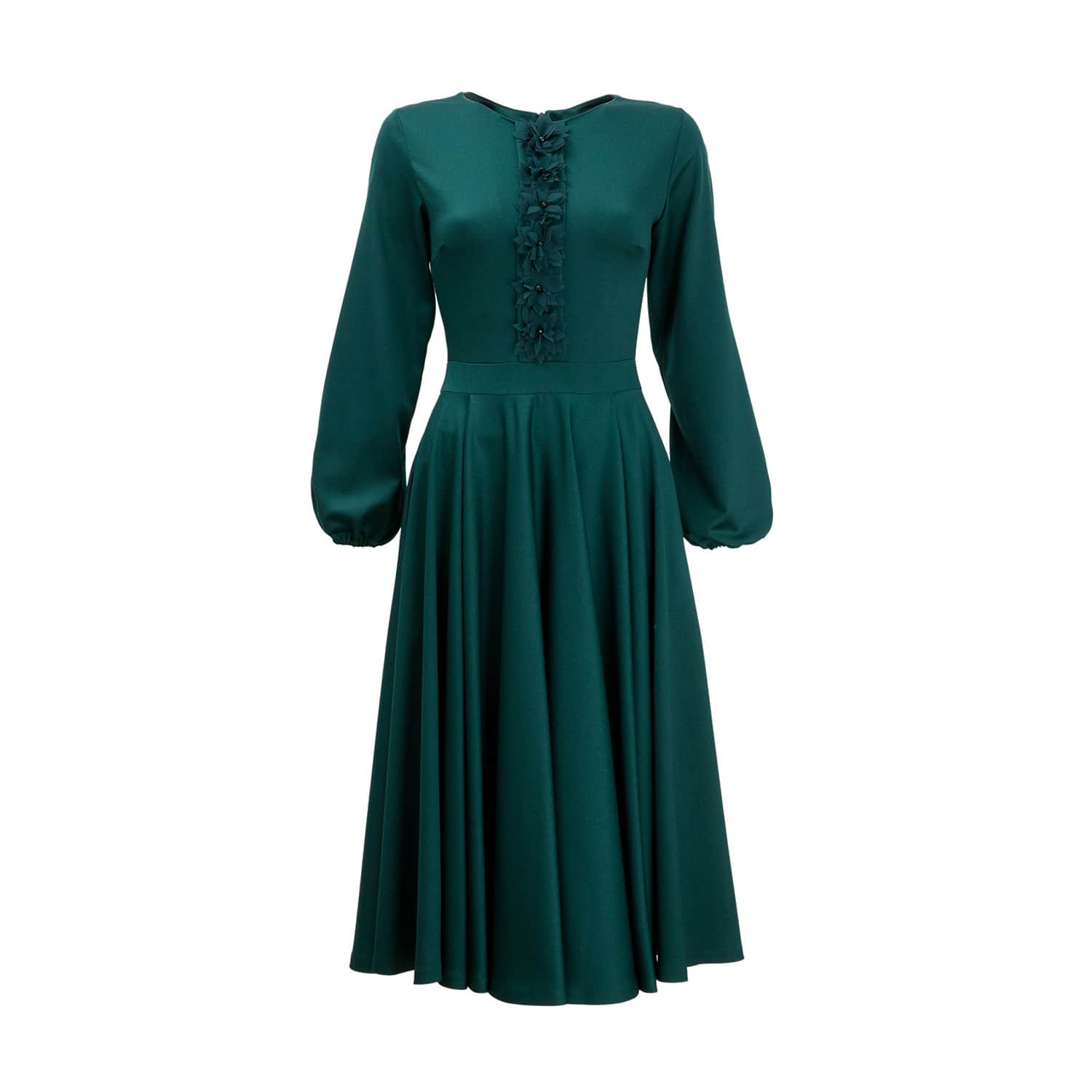 womens emerald green dress