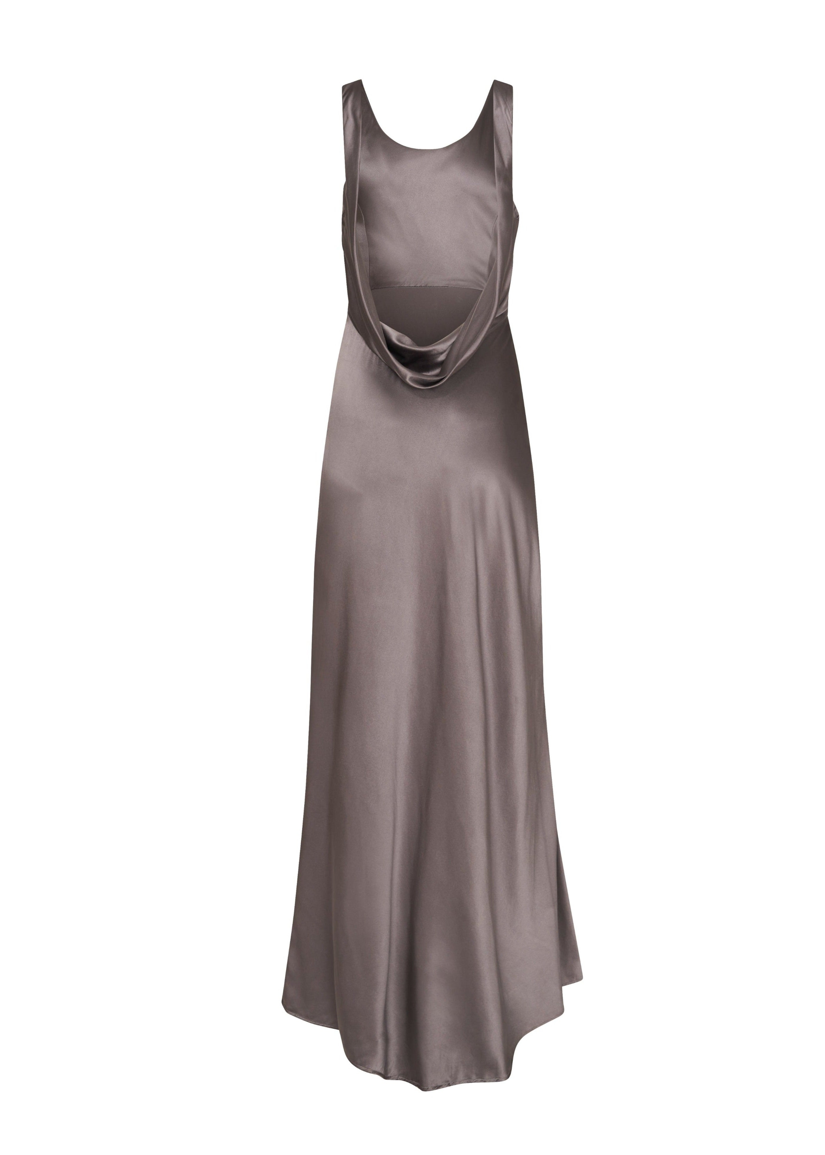 Women's Grey The Moonlight Silk Gown | Large | Her Cipher