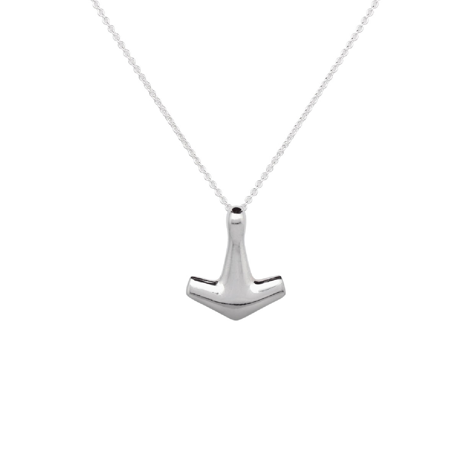 Freya & Thor Of Sweden Men's Arch Necklace - Sterling Silver Min In Silver
