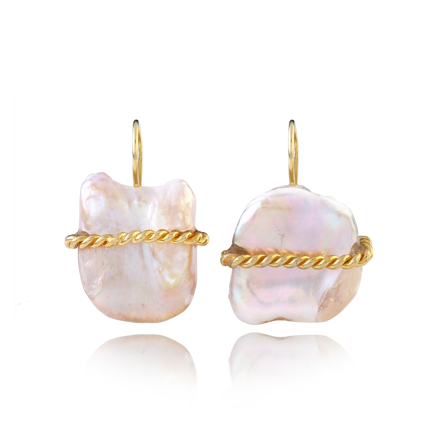 Ece London Women's Gold / White The Diana Pearl Earrings