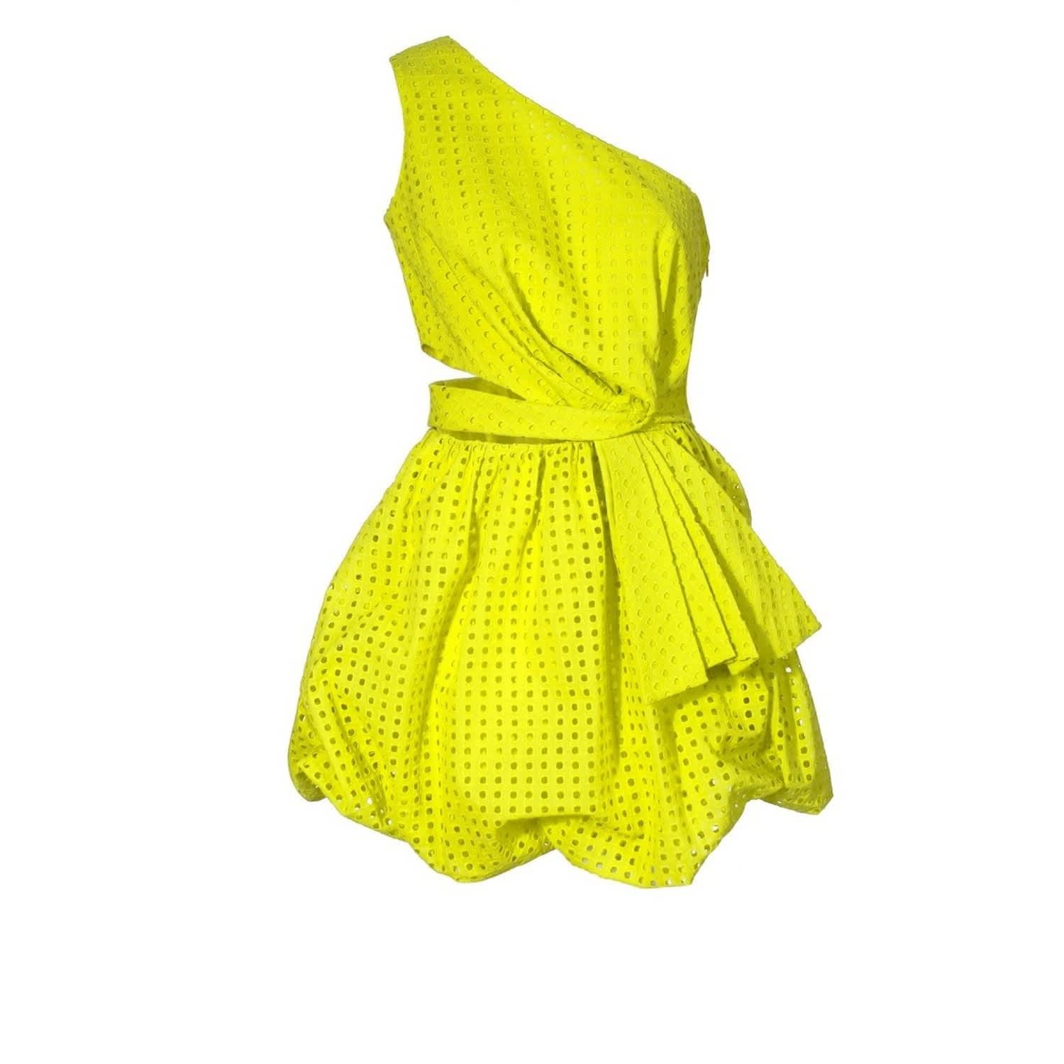 m and s yellow dress