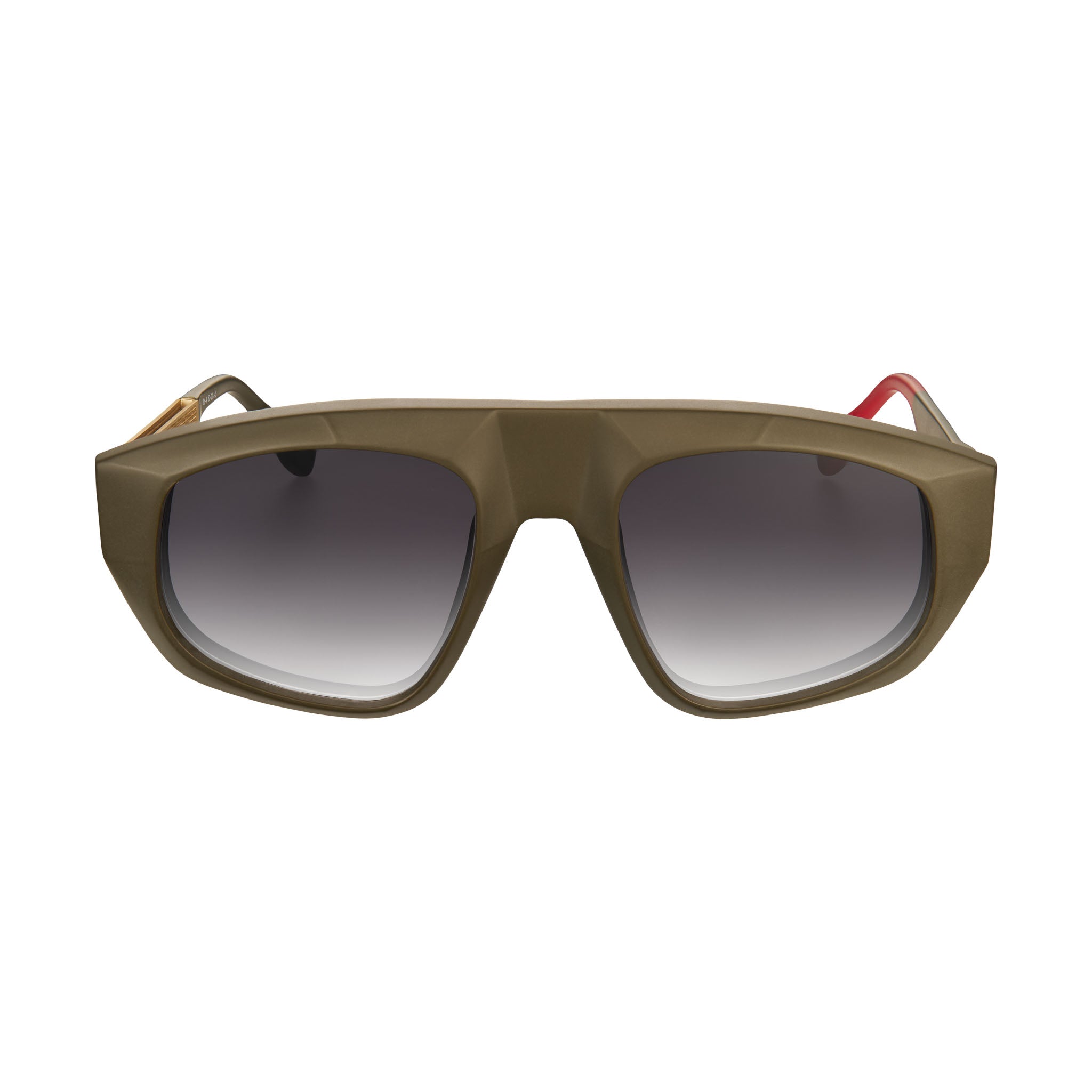 Vysen Eyewear Women's Gold / Green The Lex Forrest Green And Gold Temple In Gold/green