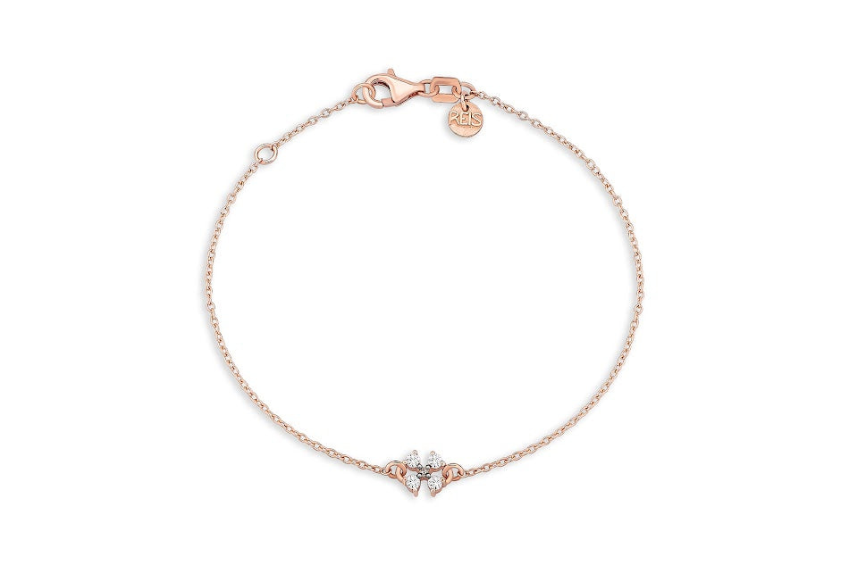 Reis Jewellery Women's White / Pink / Rose Gold Bellini Bracelet In Multi