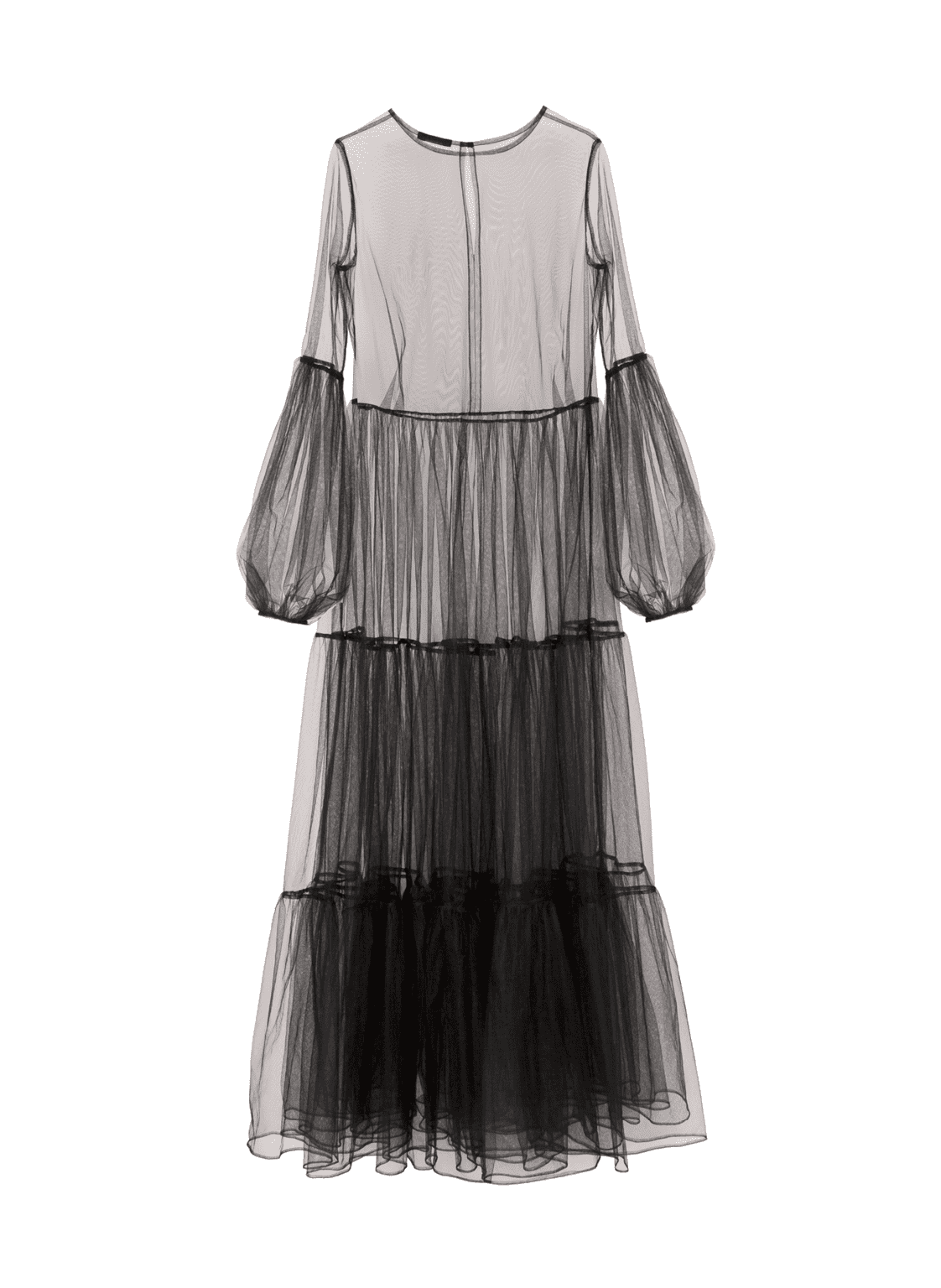 Alena - Maxi Tulle Dress Black | Helene Galwas | Wolf & Badger
