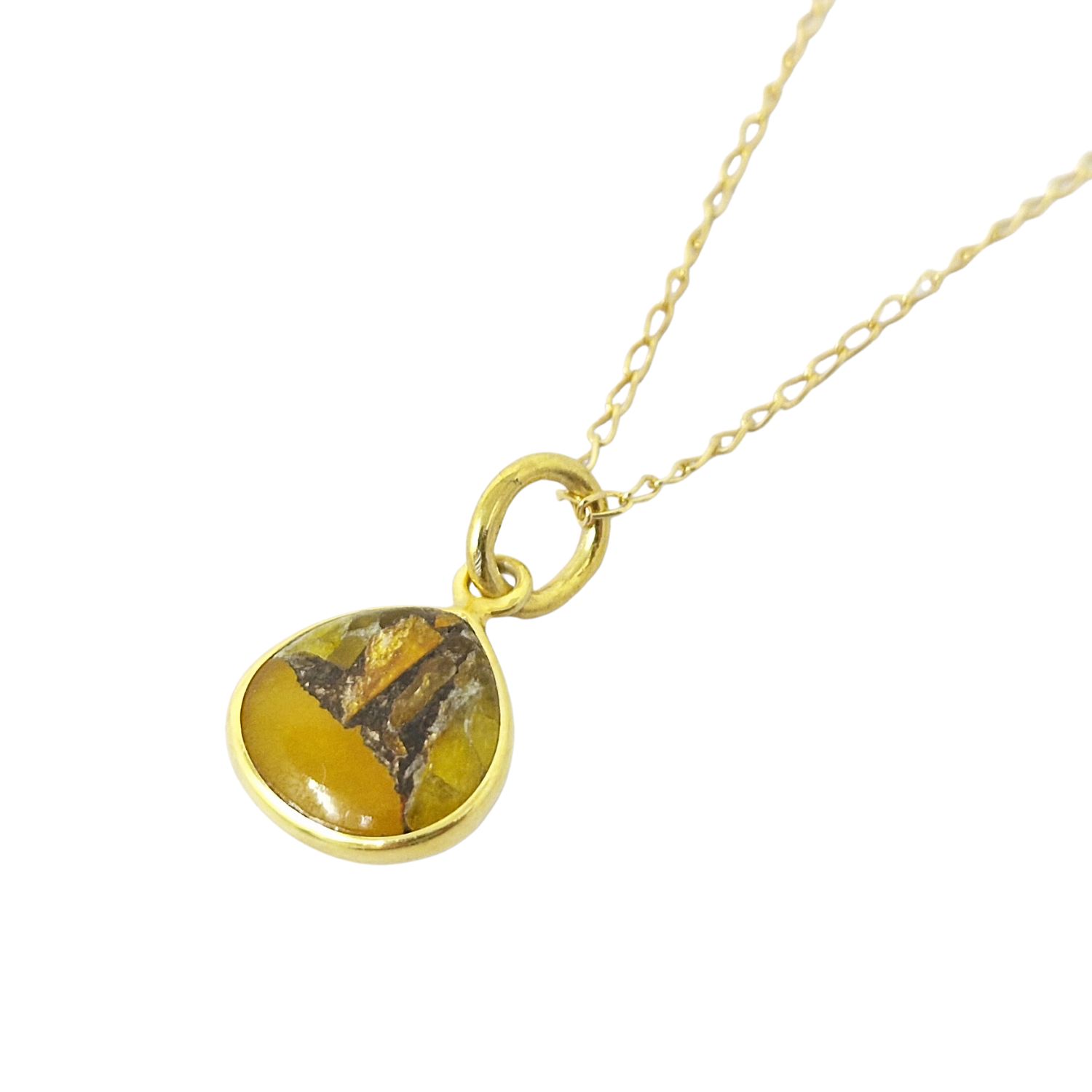 Women’s Yellow / Orange 18Ct Gold Vermeil Plated Citrine November Birthstone Necklace Harfi