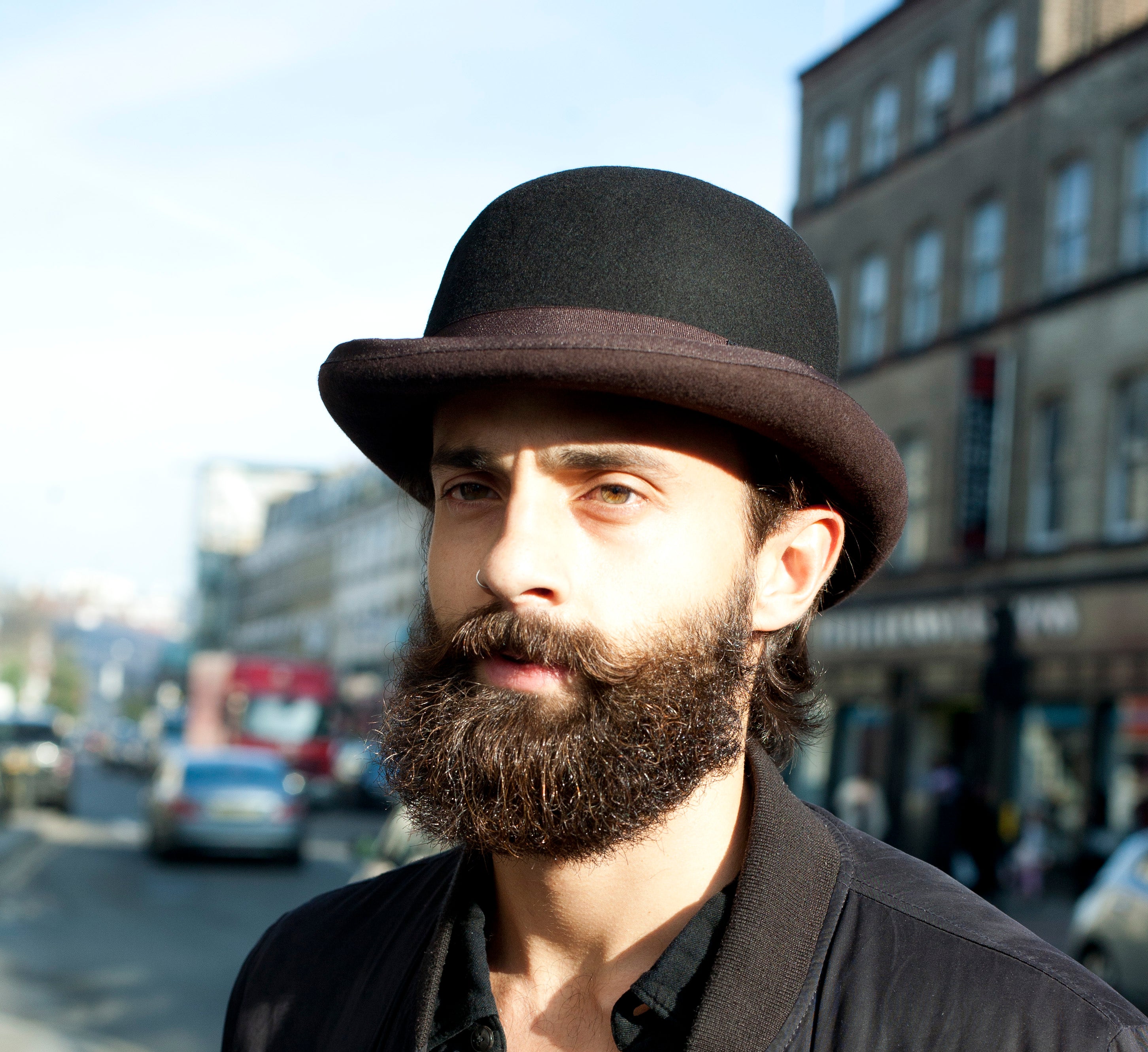 Men’s Brooke Black Brown Wool Felt Bowler Derby Hat 55Cm Dasmarca Hats