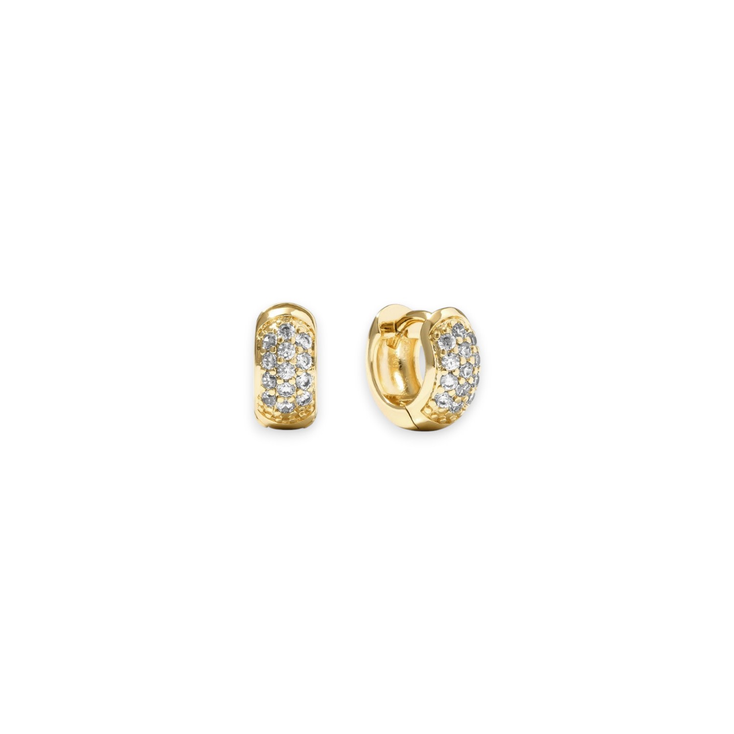 Alexie Of Athens Women's Gold Astra Pave Cartilage Huggie