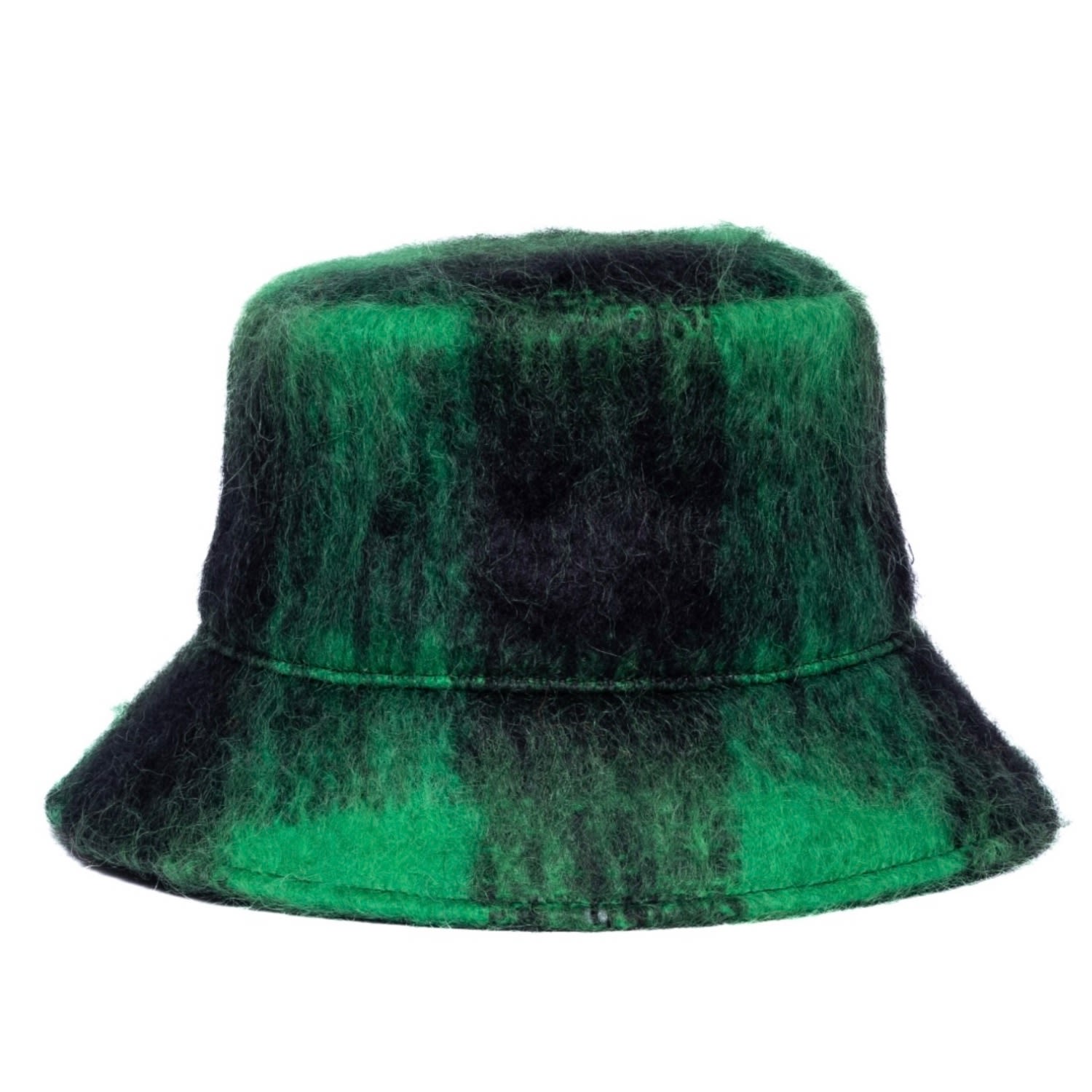 Women’s Superbob Mohair Tartan Green 59Cm Anthony Peto