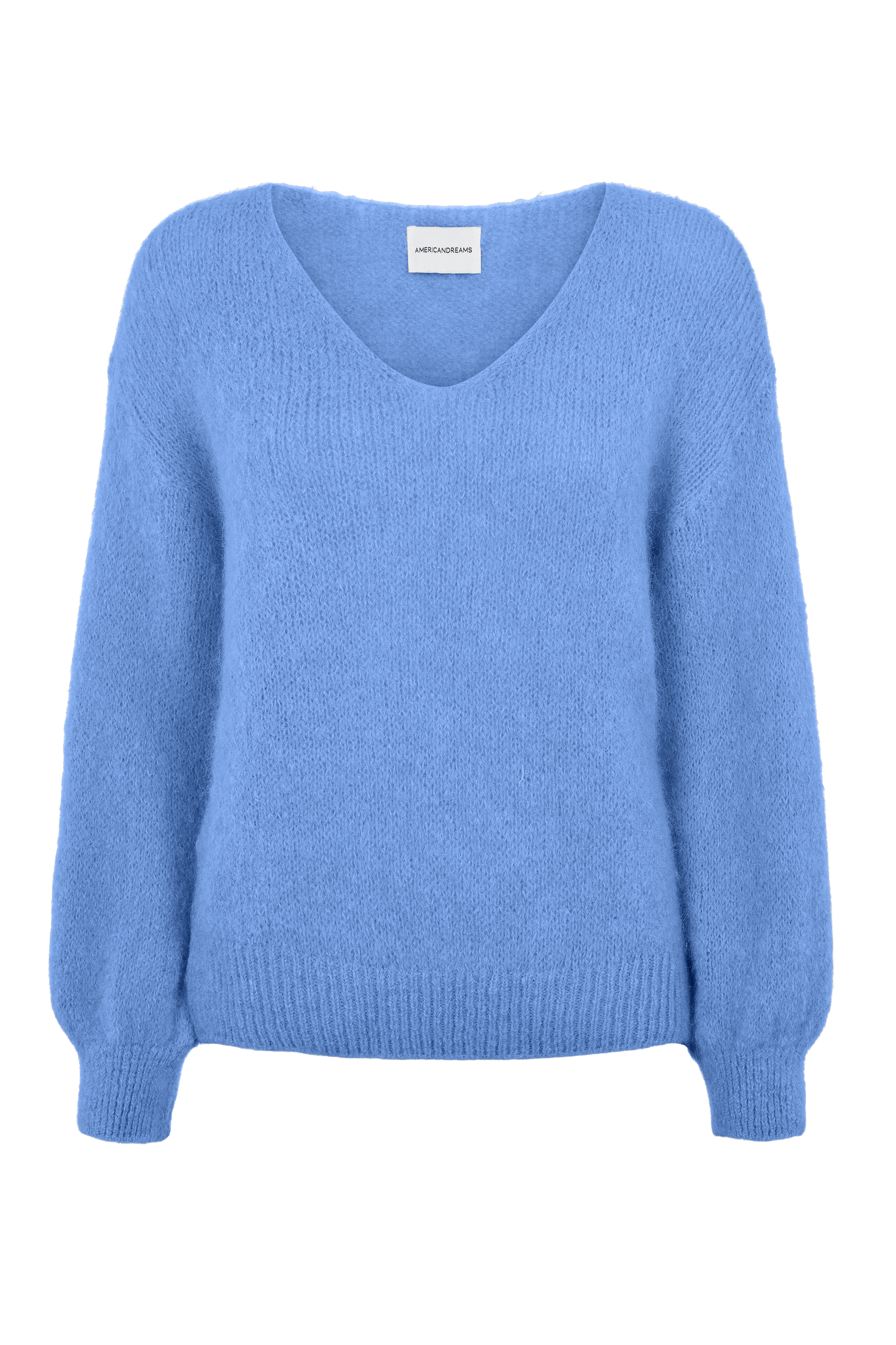 Americandreams Women's Milana Ls Alpaca Pullover Sky Blue