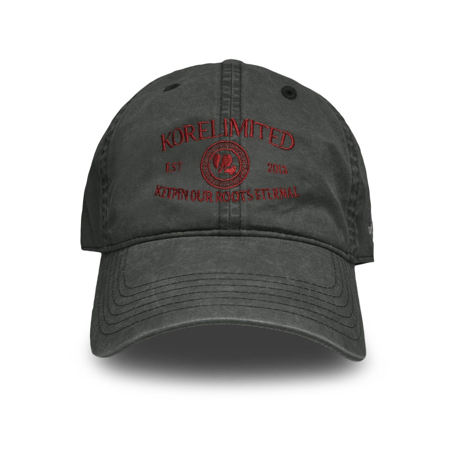 Korelimited Men's Est 2013 Dad Hat In Washed Black In Black