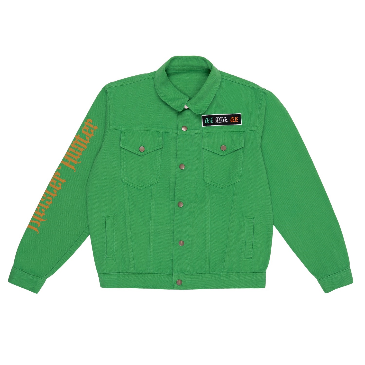 474 Co Men s 474 X Jagermeister Green Denim Jacket ModeSens