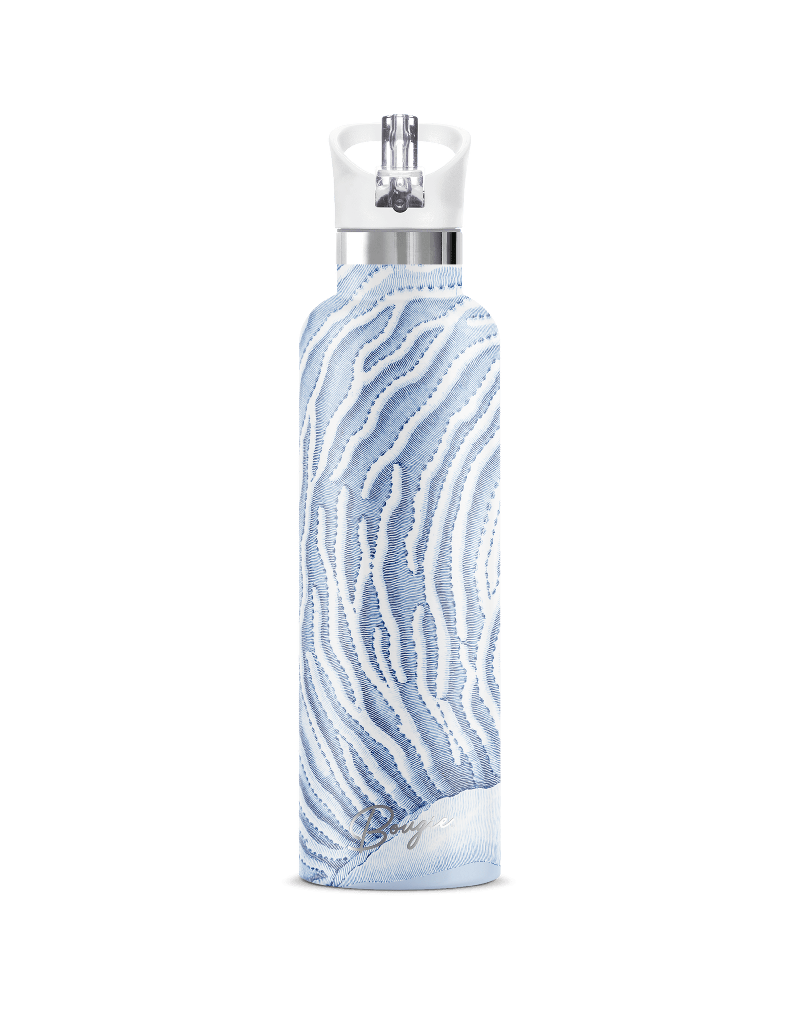My Bougie Bottle Blue Gorgonia Coral Insulated Water Bottle In Blue