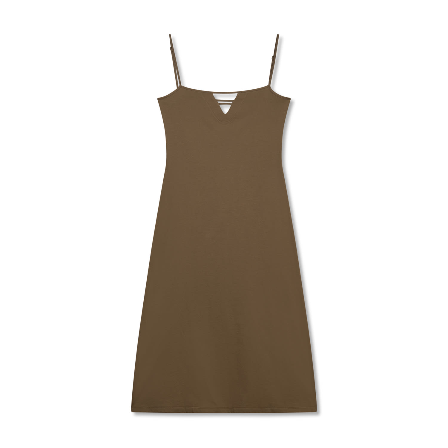 Marianne By Marie Jordane Women's Green Karma Open-back Midi Dress Kaki In Green