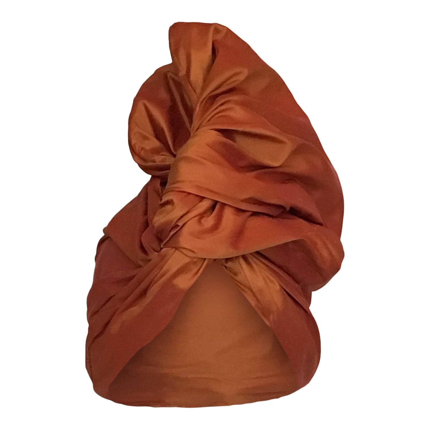 Women’s Yellow / Orange Twisturban Turban In Silk Shantung Pumpkin Romer Millinery