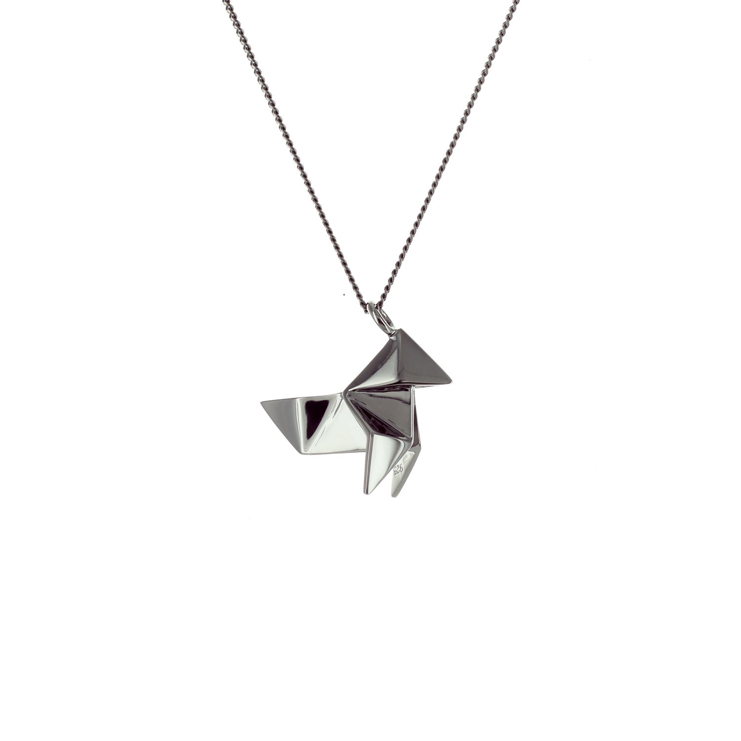 Women’s Black Mini Cuckoo Gun Metal Origami Jewellery