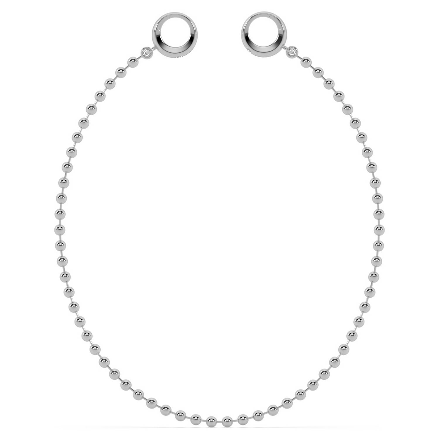 Women’s Silver Baby Sphere Anklet Oni Fine Jewelry