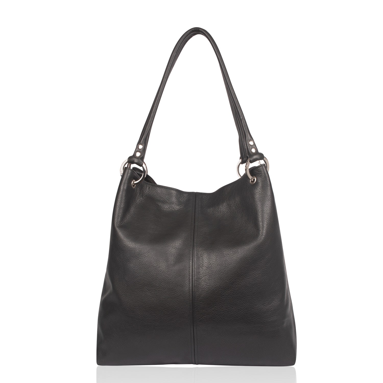 Women’s Leather Shoulder Bag Dudley - Black Owen Barry