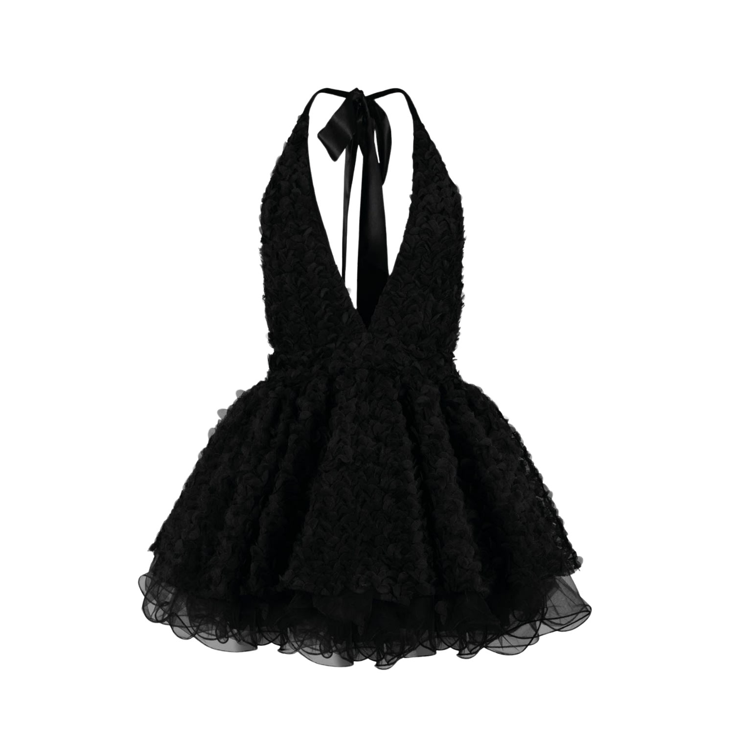 Ow Collection Women's Rosie Open Back Mini Dress - Black In Black