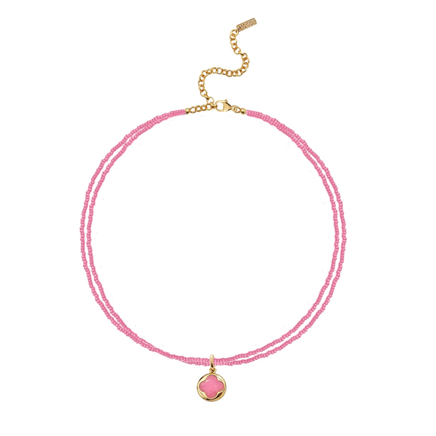 Adriana Pappas Designs Women's Mini Clover Choker - Pink