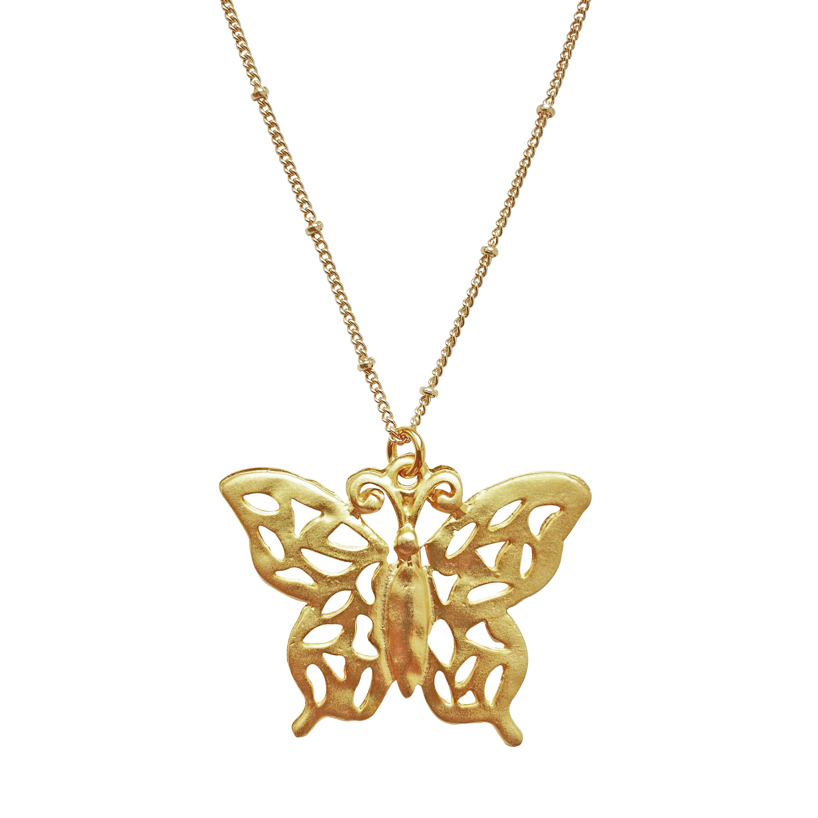 Women’s Gold Necklace The Magic Butterfly Smilla Brav