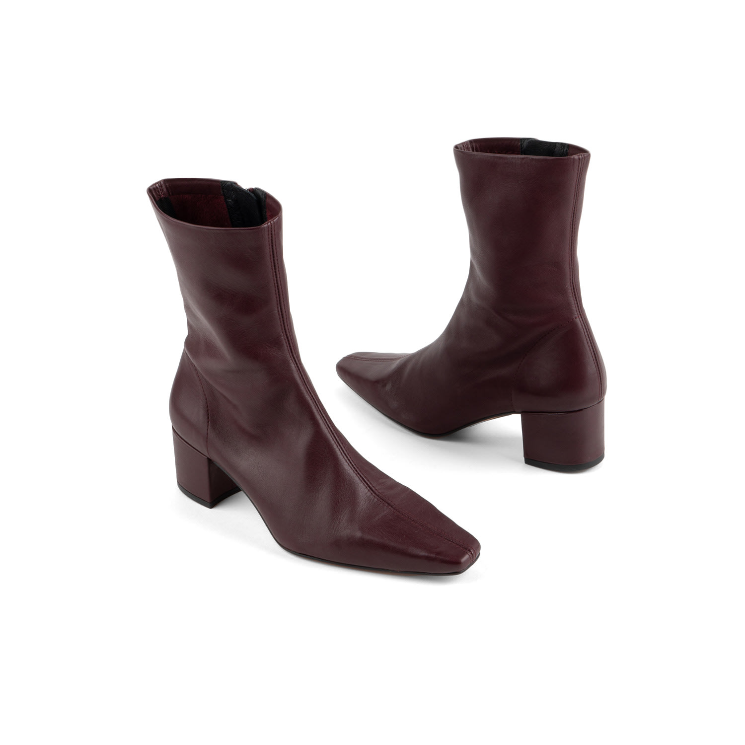 Intentionally Blank Women's Brown Carlton Heeled Mid Boot-purple In Brown