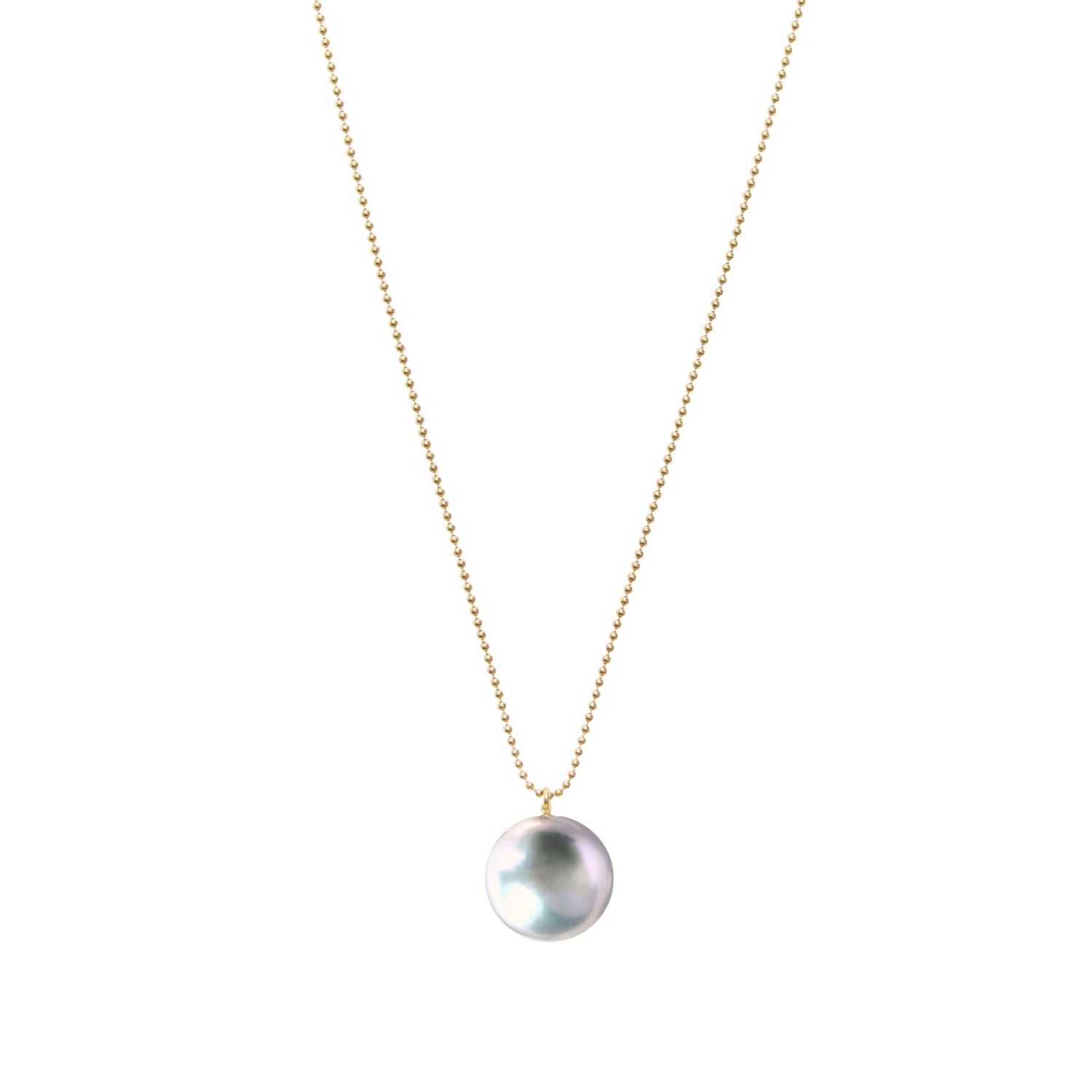 Women’s Grey / Gold Orbis Grey Pearl Pendant Necklace - Gold Ora Pearls