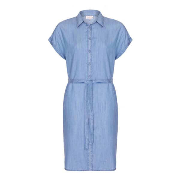 tencel denim shirt dress