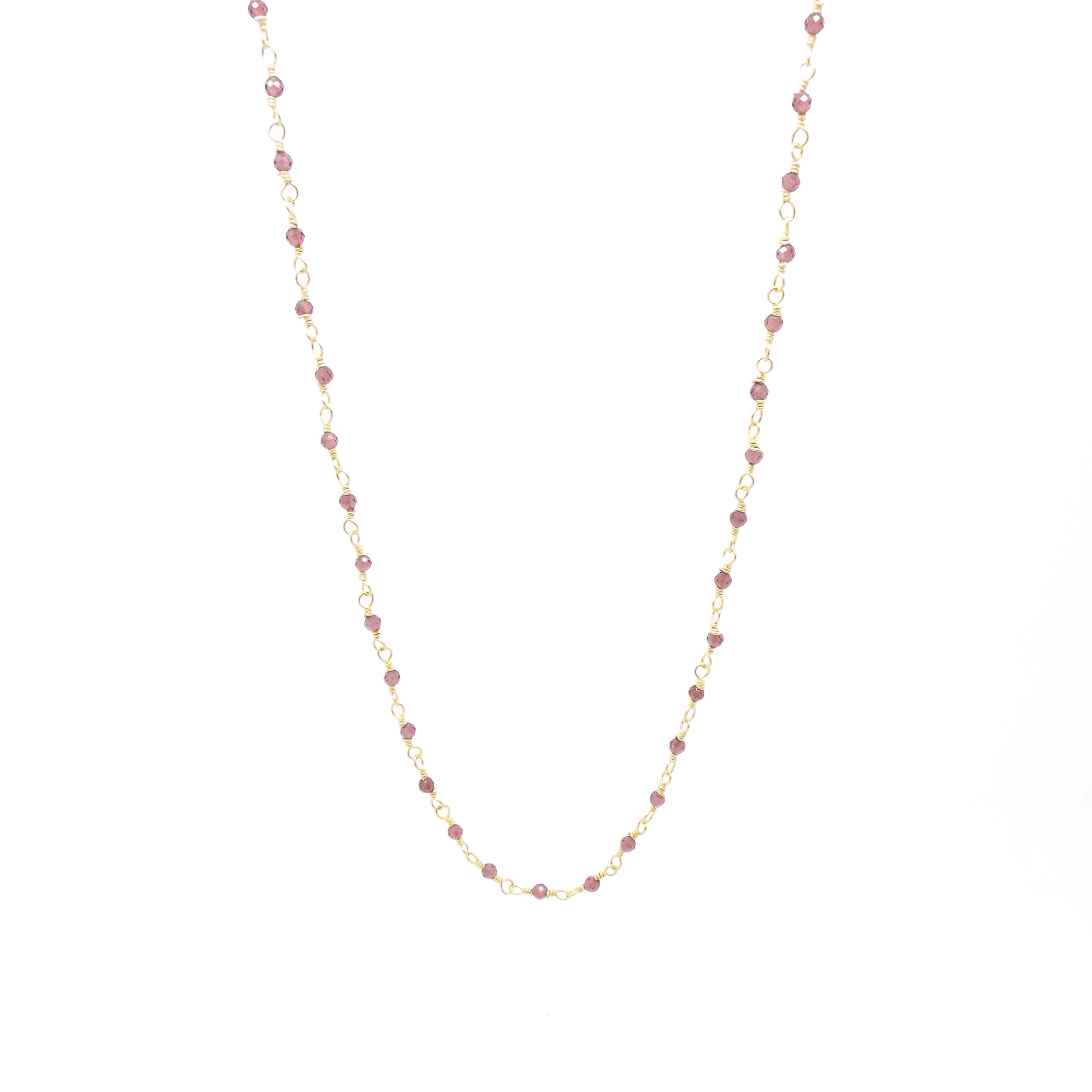 Women’s Red / Gold / Pink Persephone Necklace Salome