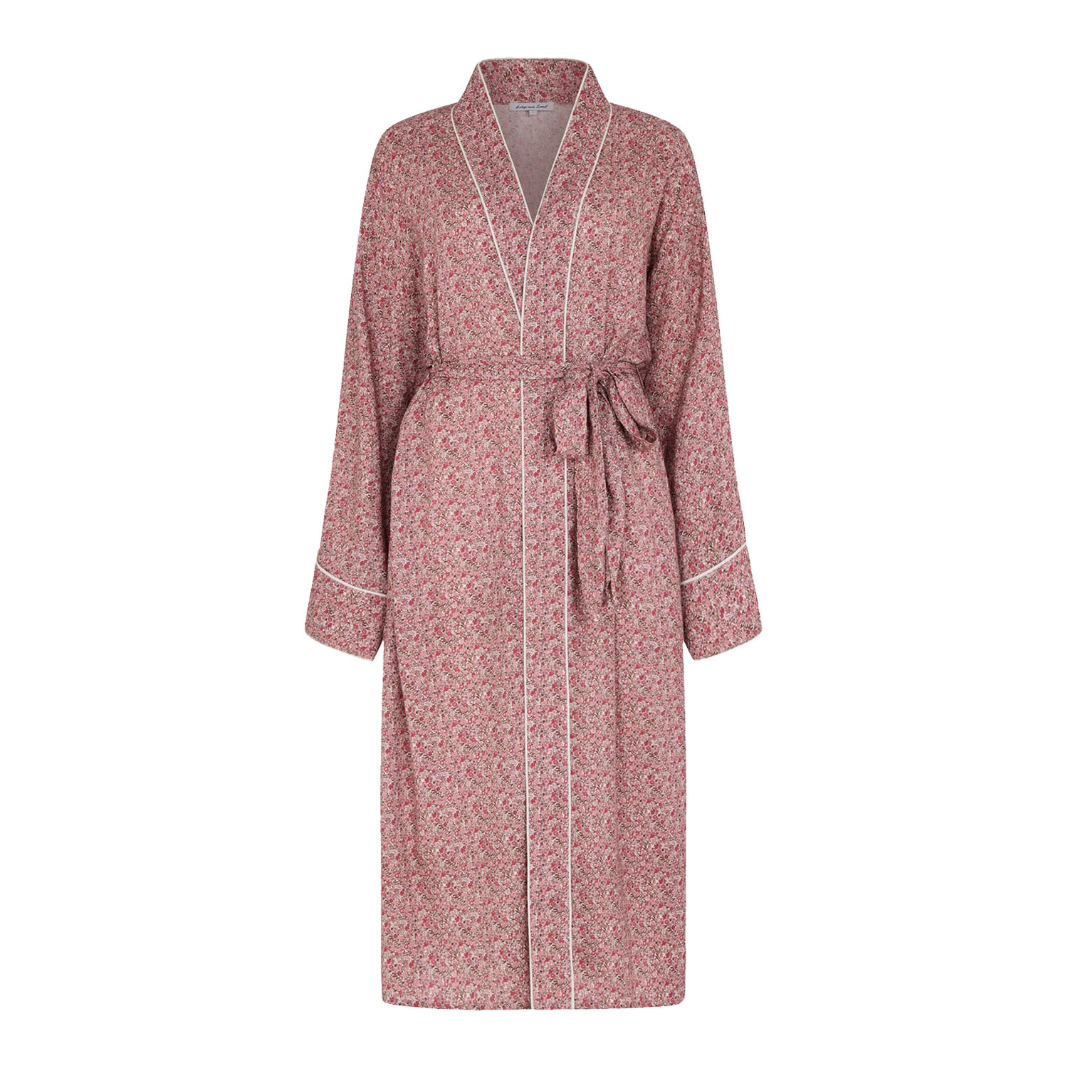 Lily And Lionel Women's Pink / Purple / Red Corina Ditsy Floral Robe In Pink In Pink/purple/red