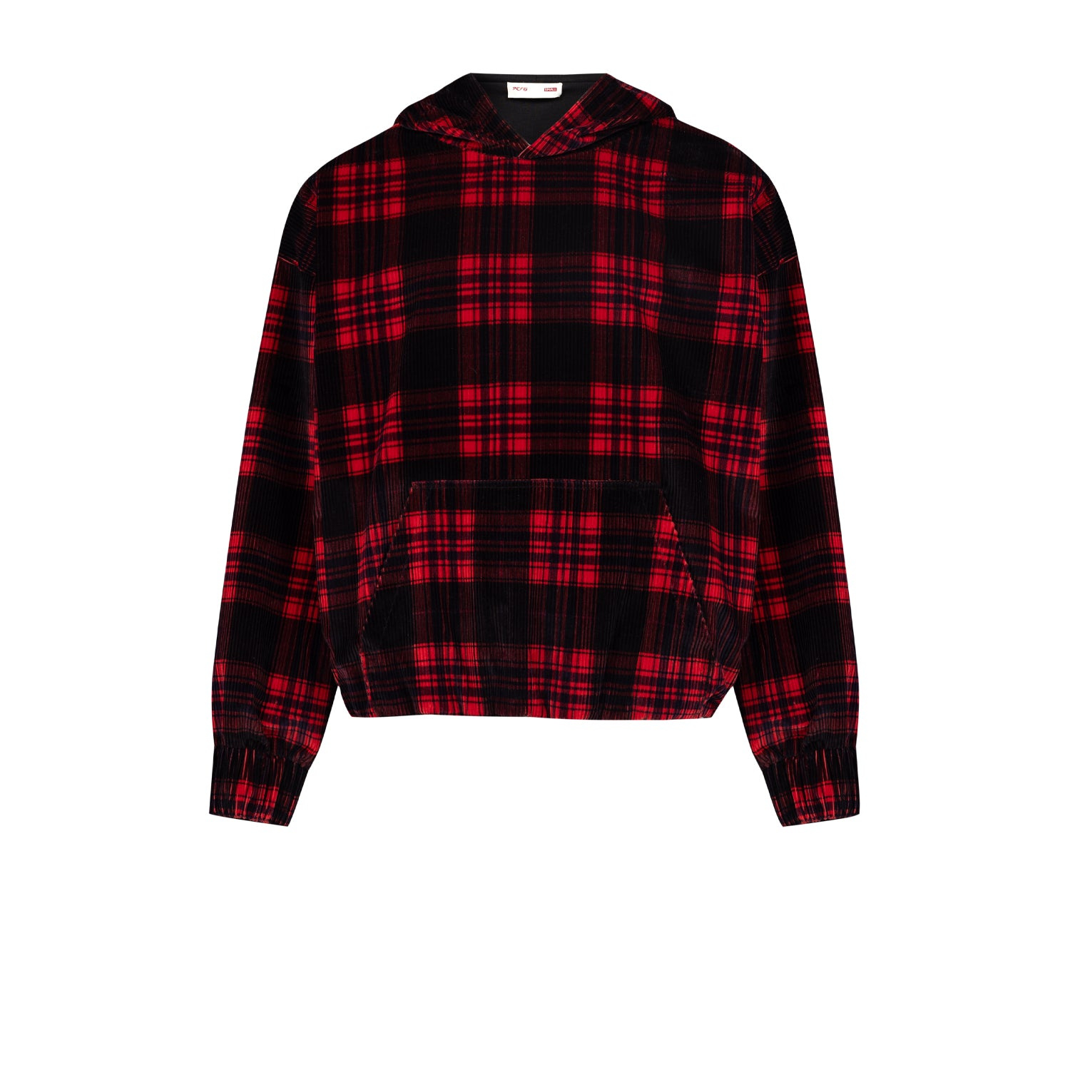 Pcfg Black / Red Your Itch Checked Hoody
