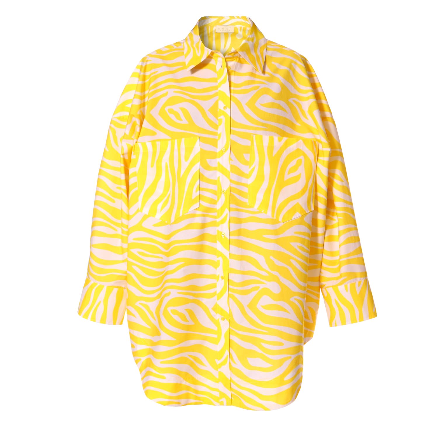 Aggi By Halewski Women's Yellow / Orange Willow Hello Yellow Oversized Shirt In Yellow/orange