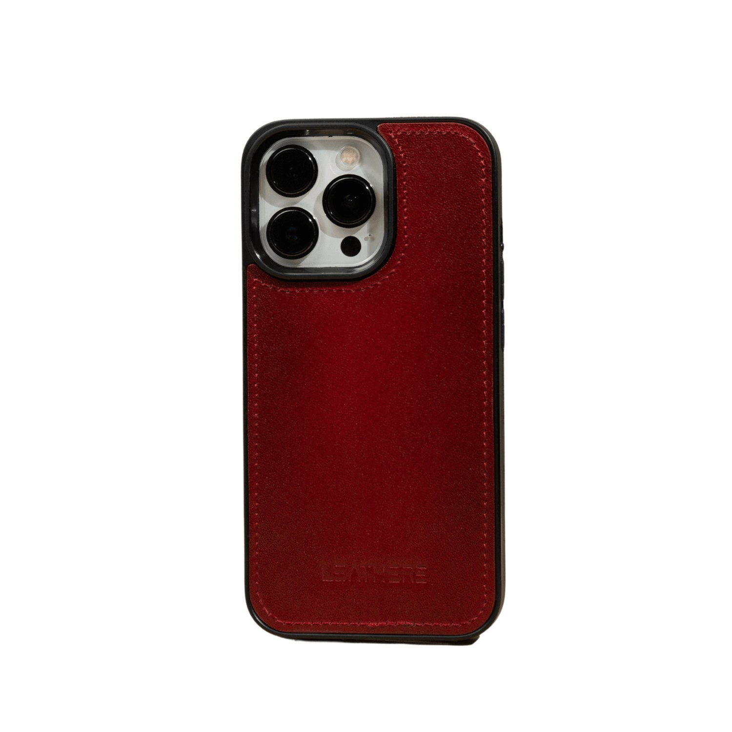 Leathere Iphone Series Red Leather Case - Austin In Red