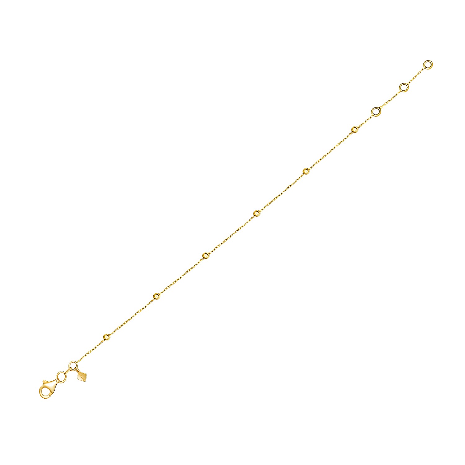 Women’s Basic Ball Bracelet - 14K Yellow Gold Mosuo Jewellery