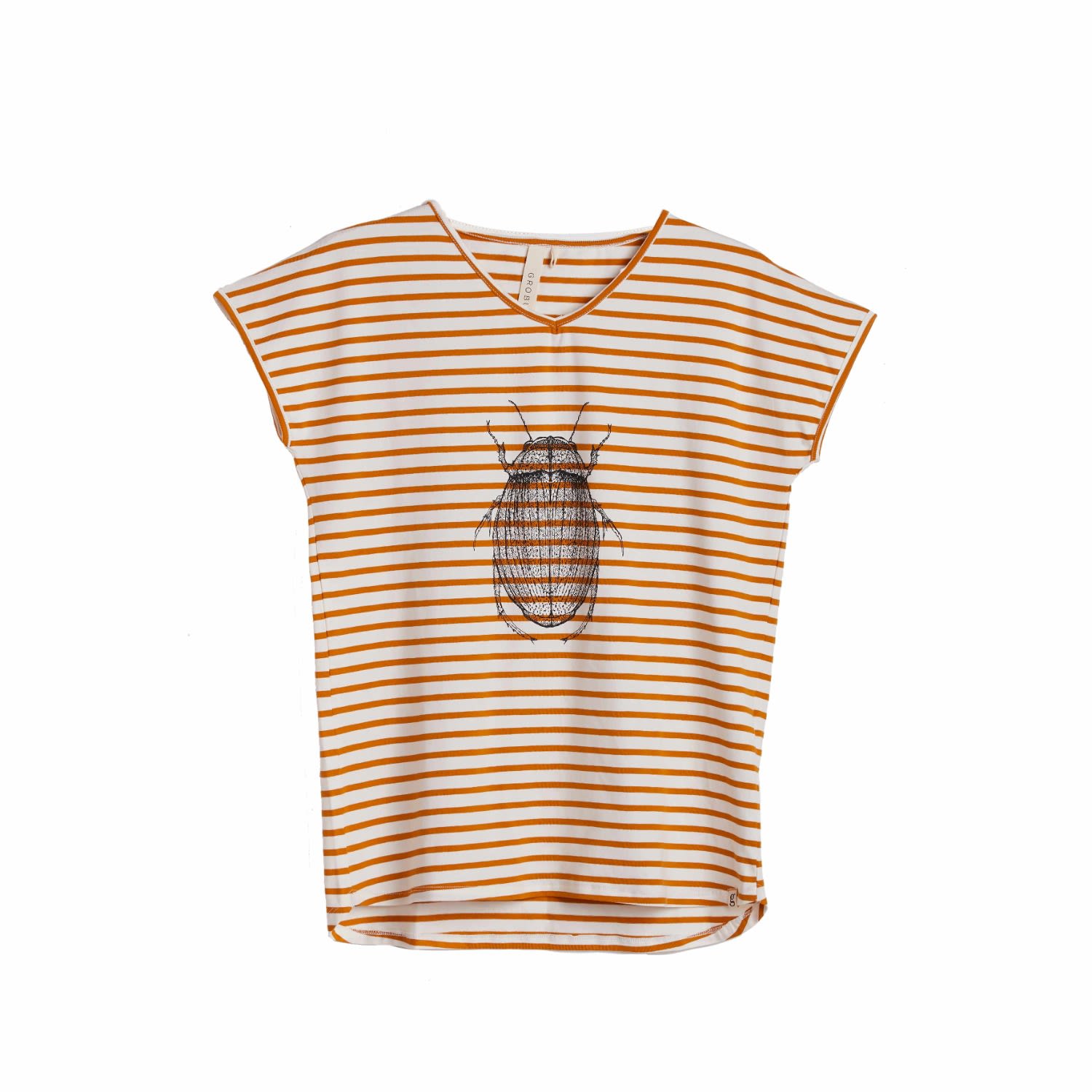 Women’s Yellow / Orange The Organic T-Shirt Mille - Yellow & Orange Extra Large Grobund