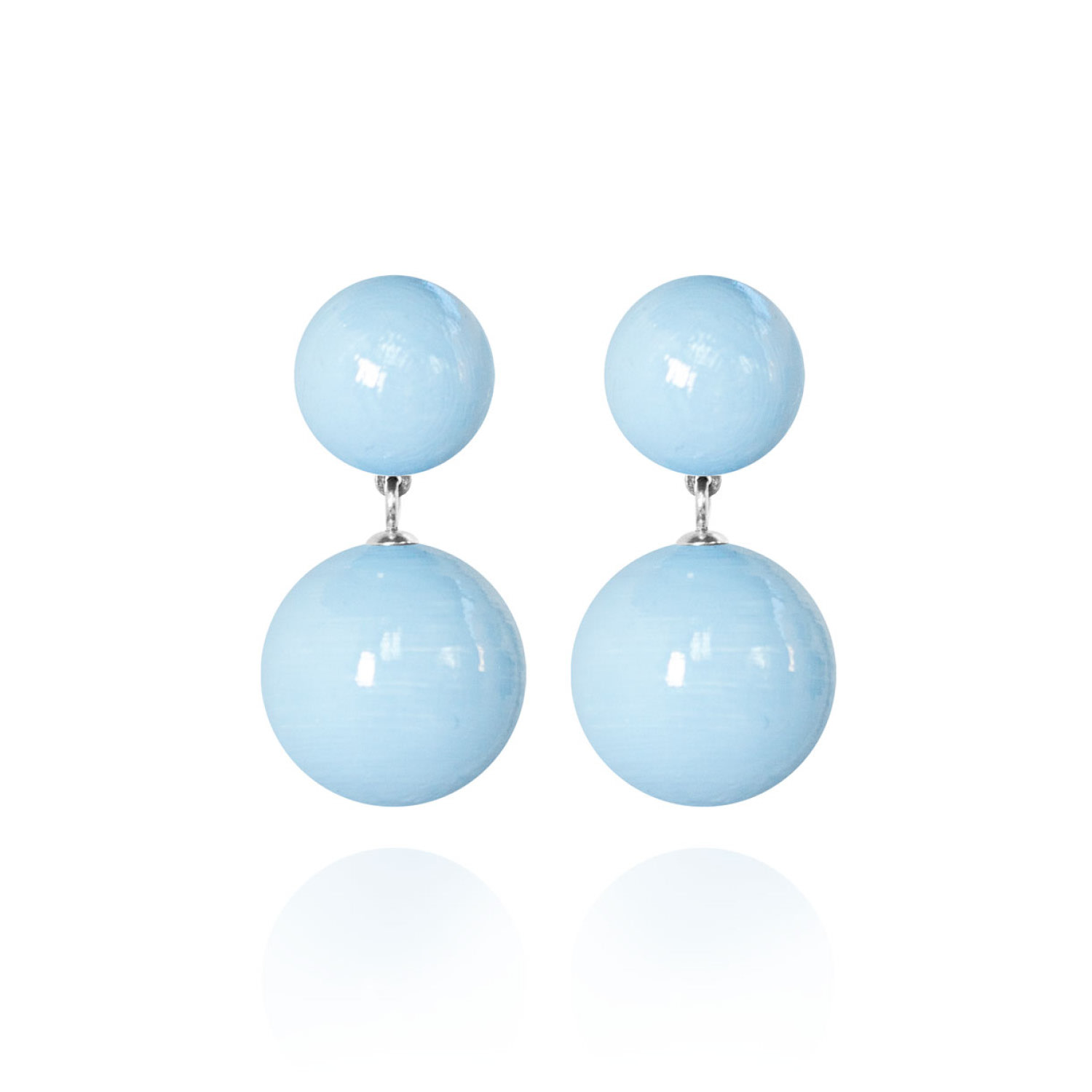 Saule Label Women's Blue Sonia Classic Earrings In Skyfall