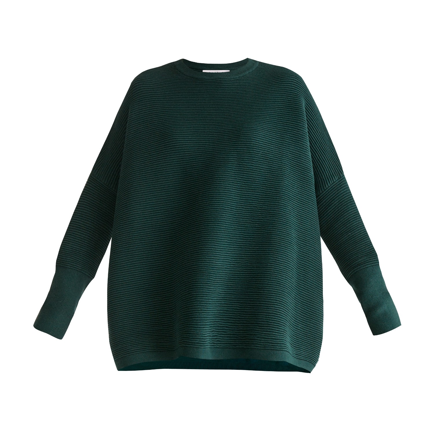 Women’s Paisie Ribbed Jumper In Dark Green L/Xl