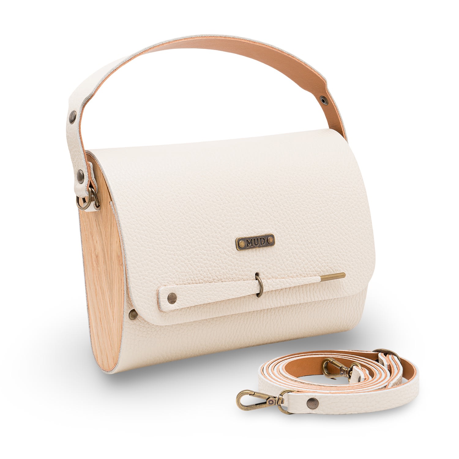 Mud - Manufacture Under Design Women's White / Neutrals Clutch - Pearl In White