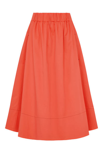 Mirla Beane Women's Niki Elasticated Waist Skirt Red In Red