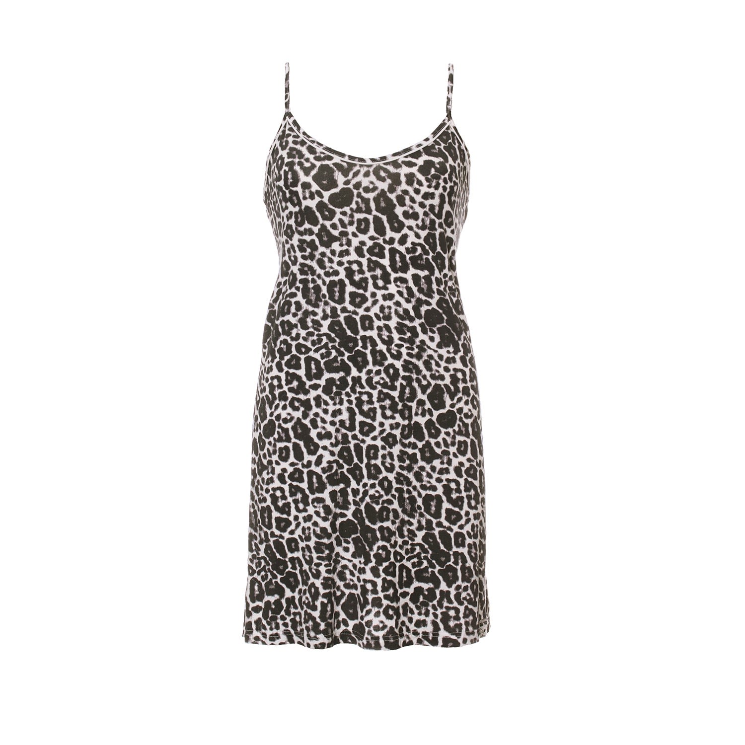 Women’s Bamboo Chemise Nightdress In Leopard Print Extra Small Pretty You